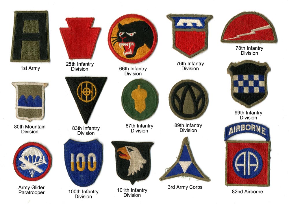 Can anyone help identify these Army patches from WW2 (I think)? :  r/Militariacollecting