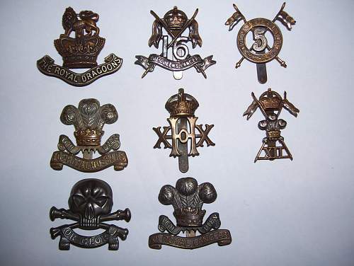 Cavalry britanique/ Britsh Cavalry cap badges