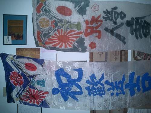 Japanese silk banners...