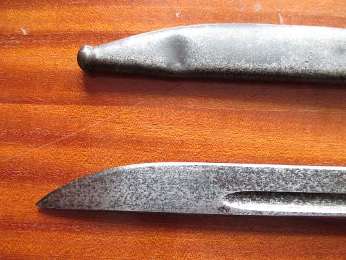 Type 30 bayonet produced by Chinese Nationalists at Mukden arsenal