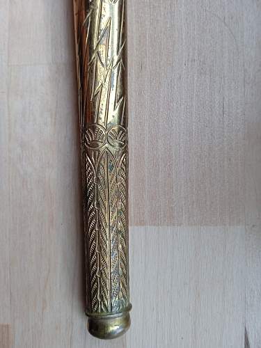 Kriegsmarine 2nd model WKC etched dagger