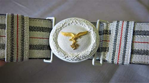 Luftwaffe Officer's Brocade Belt &amp; Buckle