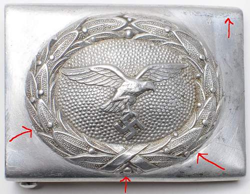 Luftwaffe EM buckle by Lind &amp; Meyer, Oberstein