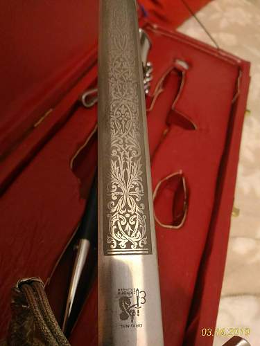 Short Luftwaffe Etched Bayonet