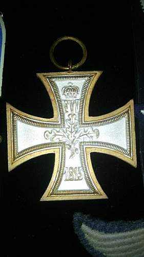 White/Gold Iron Cross