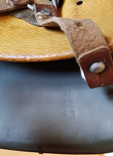 East German Helmet M56, Visor and West German visor and cap.