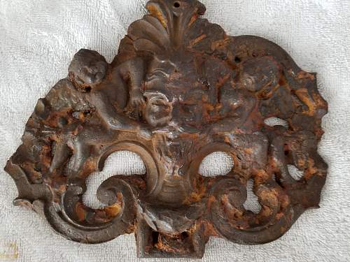 Cast iron plate found on the Hindenburg Line