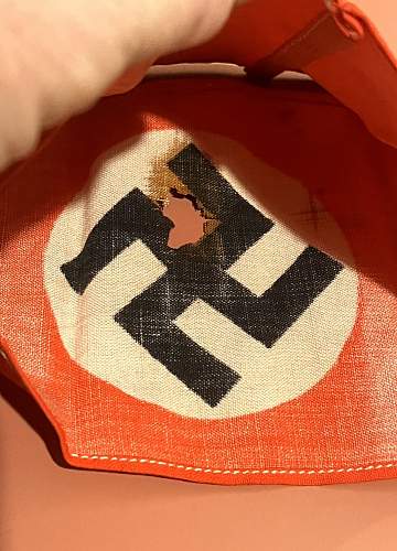 Opinions on screen-printed NSDAP armband