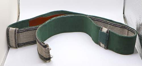 Allgemeine SS Officer Brocade Belt - Authenticate Please