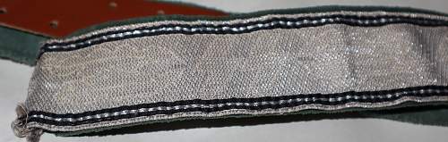 Allgemeine SS Officer Brocade Belt - Authenticate Please