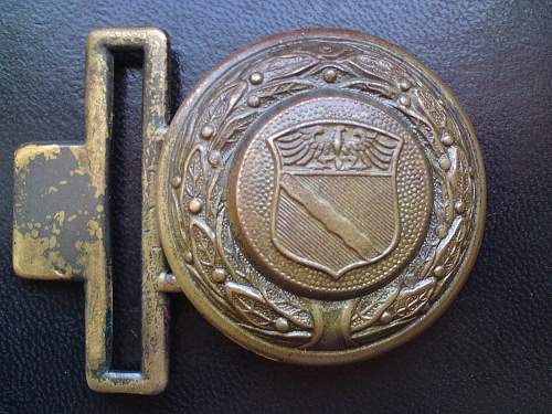 Feuerwehr Rheinland officer buckle