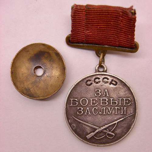 Bold as brass, T1 Combat Merit Medal