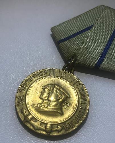 WW2 USSR Medal for Defence of Sevastopol. Original or Fake.