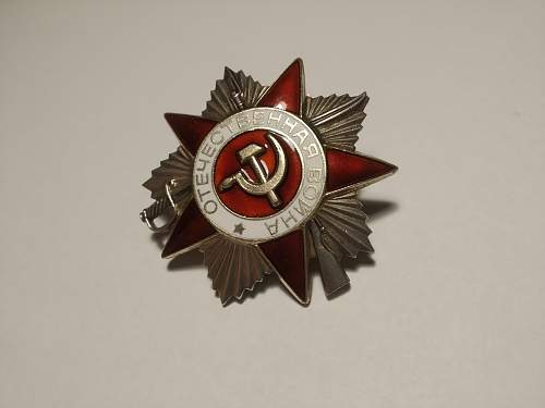 Order of the patriotic war 1985 issue real or fake?