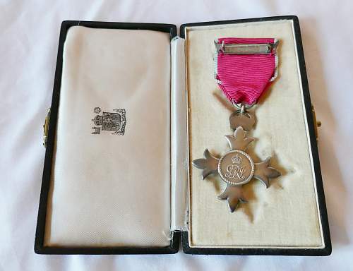 Red Cross M.B.E award