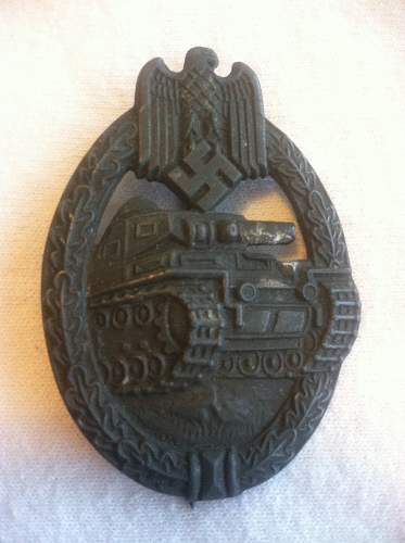 Bronze? Panzerkampfabzeichen made by  Rudolf Souval