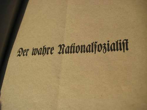 Nazi Party Manual &quot;Deutschland Erwache!&quot;: Authentic item? Ideas about worth?