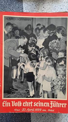 Propaganda magazines with visits and public events with Hitler