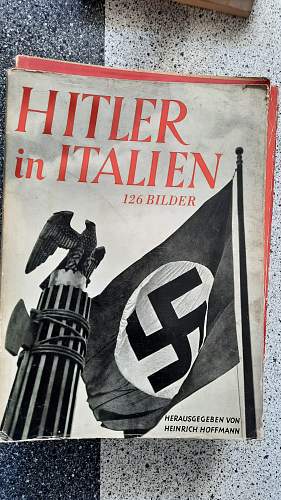 Propaganda magazines with visits and public events with Hitler