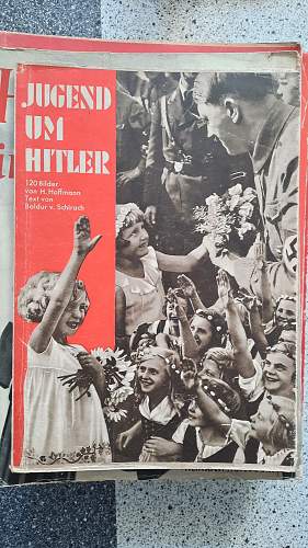 Propaganda magazines with visits and public events with Hitler