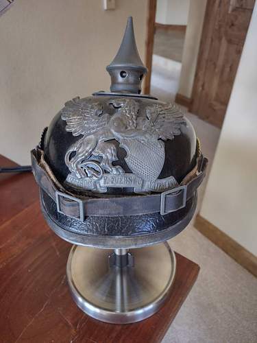 Baden pickelhaube offered for review