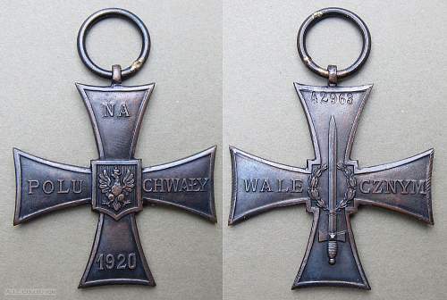 Cross of Valour (Krzy&#380; Walecznych) – Pre-WW2 Types