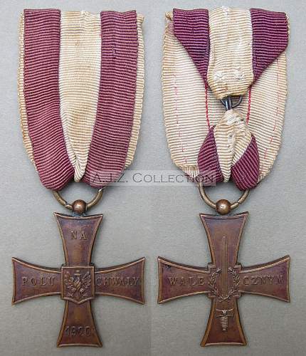 Cross of Valour (Krzy&#380; Walecznych) – Pre-WW2 Types