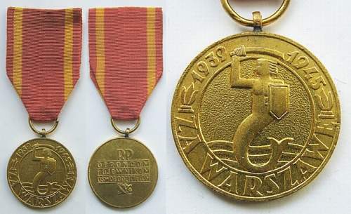 WWII Polish medals and crosses