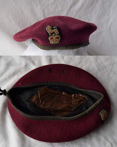 post war British Parachute regiment and Airborne forces maroon berets