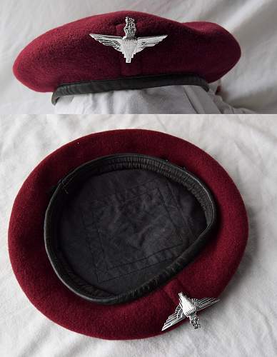 post war British Parachute regiment and Airborne forces maroon berets