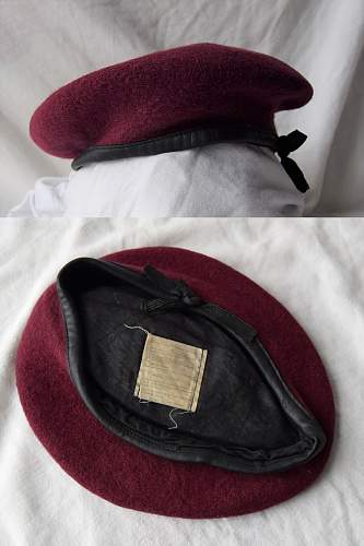 post war British Parachute regiment and Airborne forces maroon berets