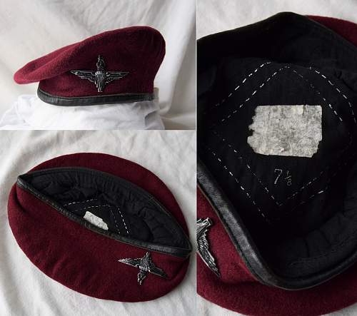 post war British Parachute regiment and Airborne forces maroon berets