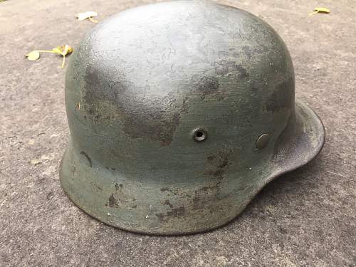 My new Italian front (?) M40 helmet.