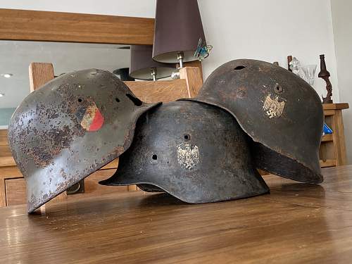 3 x Russian Helmets (2 x M35 DD, M40 SD)