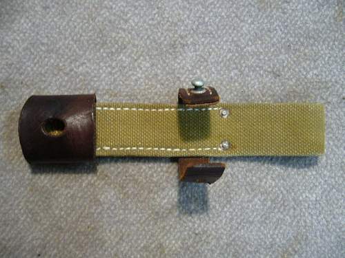 K98 Bayonet canvas and leather frog