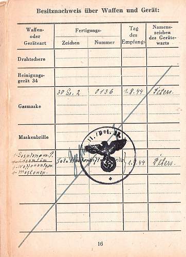 Polizei soldbuch