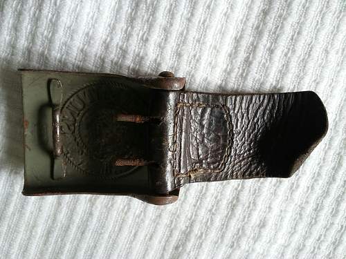 De-nazified german belt buckles!