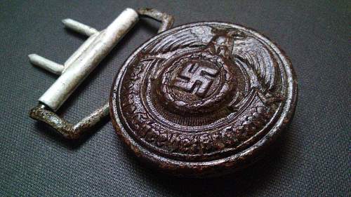 SS officer ground dug buckle 36/43 in good condition