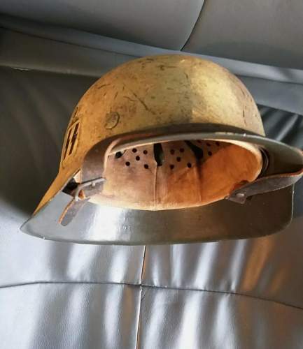 SS camo helmet