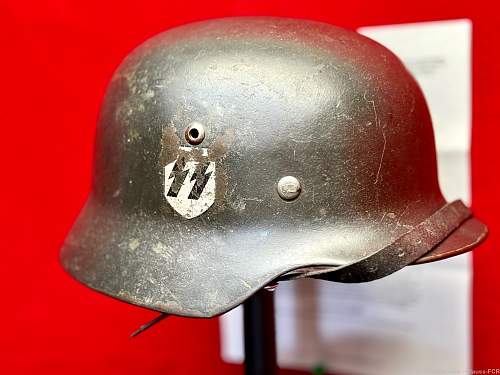 1935 WAFFEN SS &quot;DOUBLE DECAL&quot; M 35 Helmet!