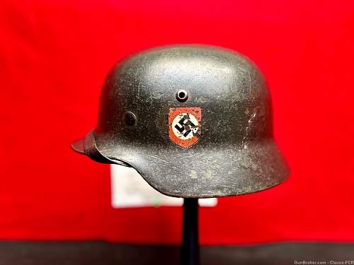 1935 WAFFEN SS &quot;DOUBLE DECAL&quot; M 35 Helmet!