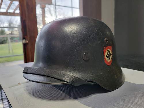 1935 WAFFEN SS &quot;DOUBLE DECAL&quot; M 35 Helmet!