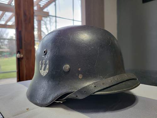 1935 WAFFEN SS &quot;DOUBLE DECAL&quot; M 35 Helmet!