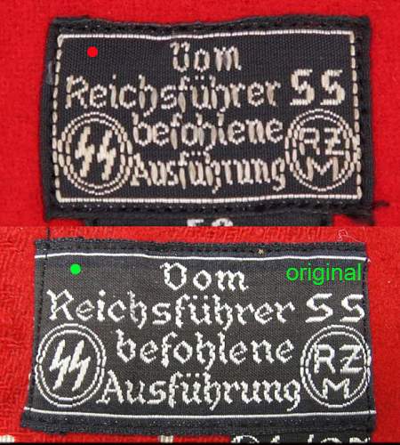 SS RZM cloth tag - Help needed