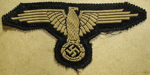 sleeve-eagle for the &quot;Sahariana&quot; or &quot;Erbsentarn&quot;