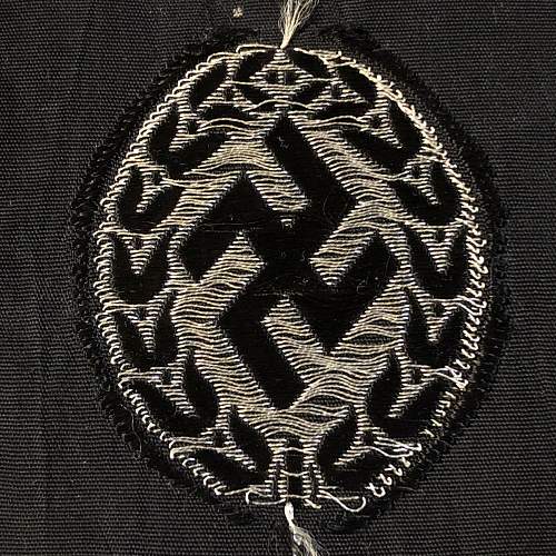 WW2 SS Schutzmannschaft Schuma Officers M43 Feldmütze Cap Insignia