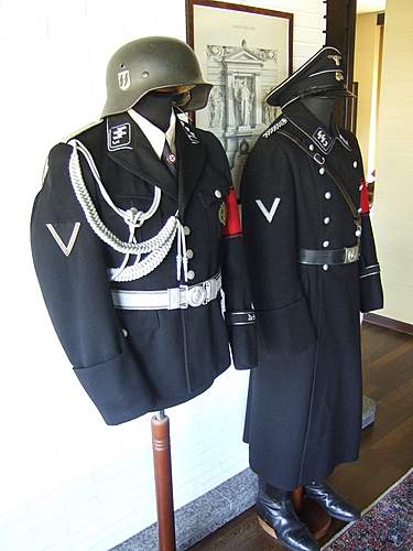 Authentic SS uniforms.