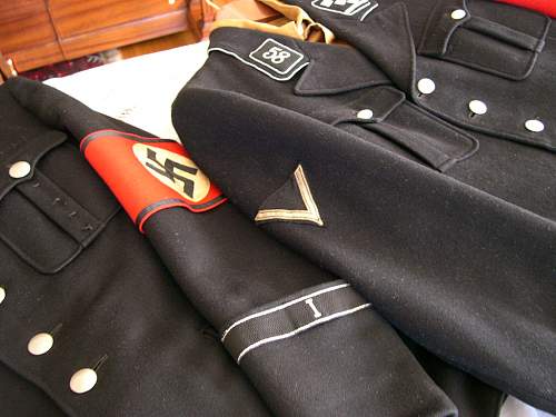 Authentic SS uniforms.