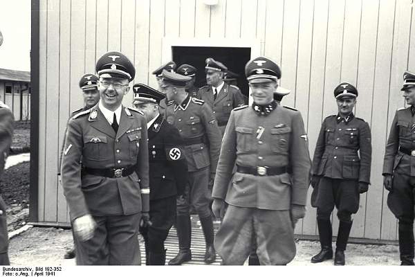 Black SS uniform in wear, 1943