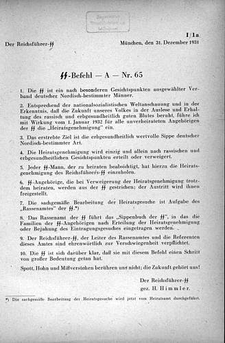 Organization of the SS from Org. buch. NSDAP